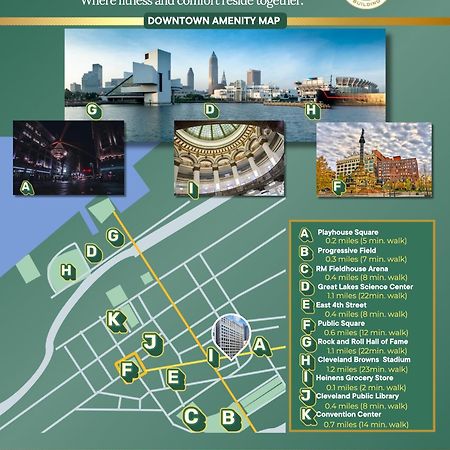 Heart Of Dt - Pool & Steam At Playhouse Square 315 Apartment Cleveland Ngoại thất bức ảnh
